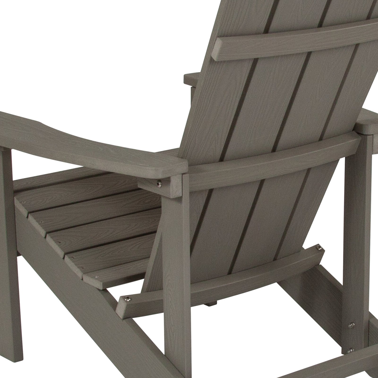 4 Pack Outdoor All-Weather Poly Resin Wood Adirondack Chairs