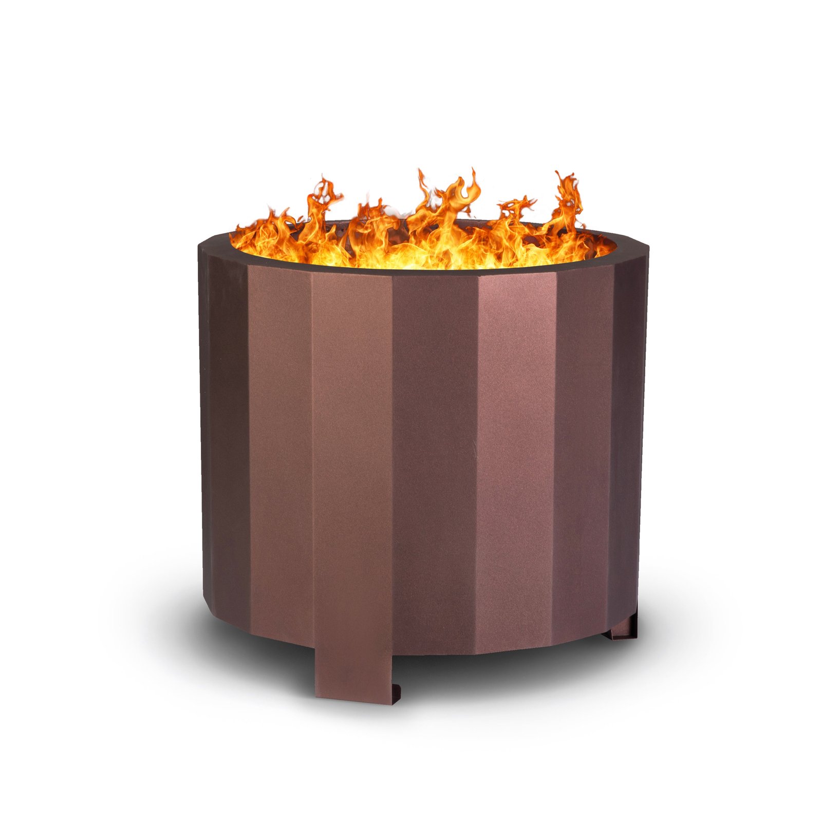 Steel Portable Smokeless Wood Burning Firepit with Waterproof Cover for Outdoor Use