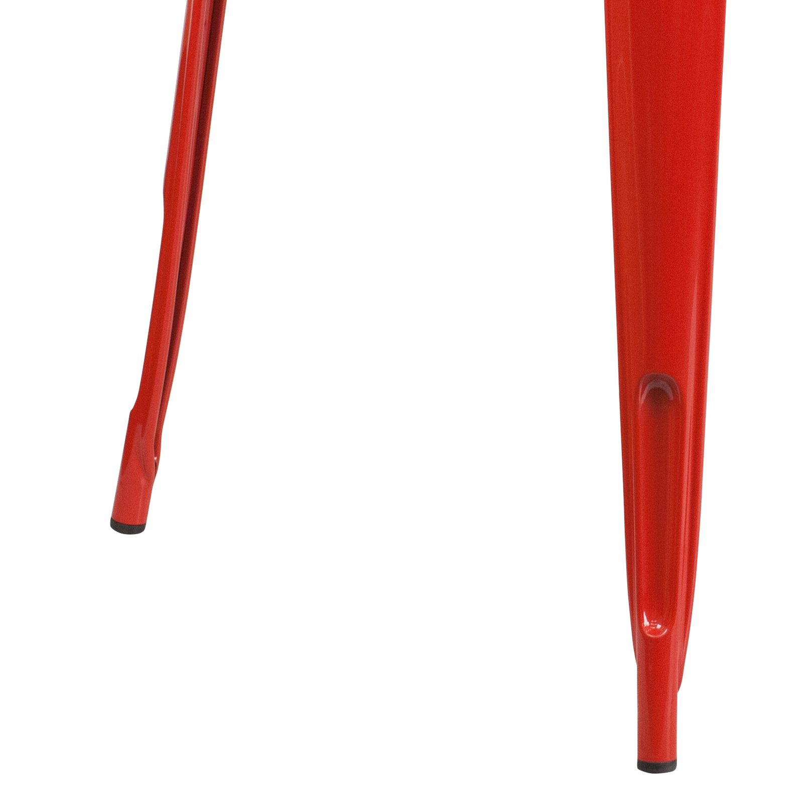 Commercial Grade 31.5" Square Colorful Metal Indoor-Outdoor Dining Table