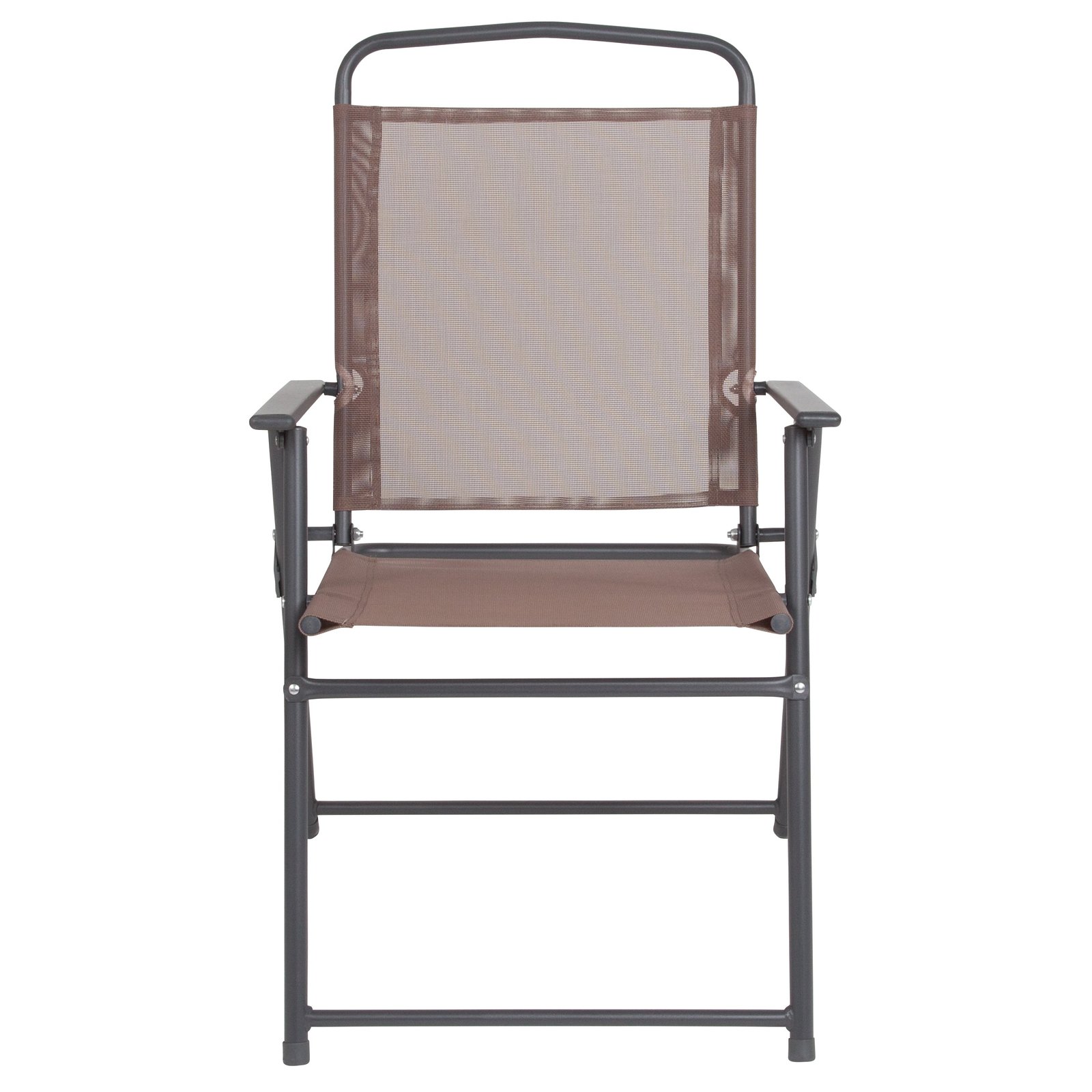 6 Piece Patio Garden Set with Table, Umbrella and 4 Folding Chairs