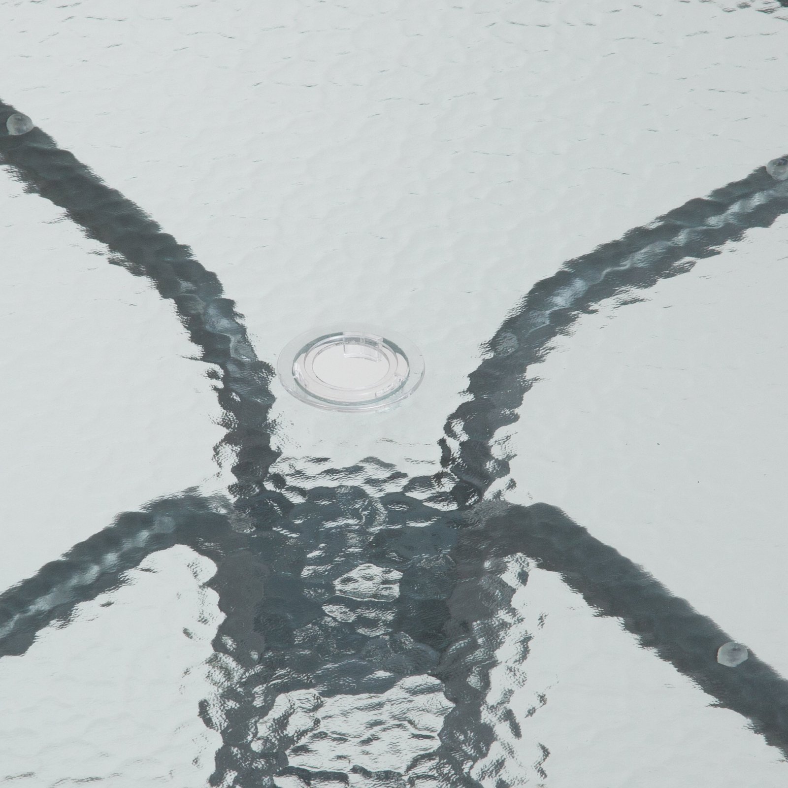 6 Piece Patio Garden Set with Table, Umbrella and 4 Folding Chairs