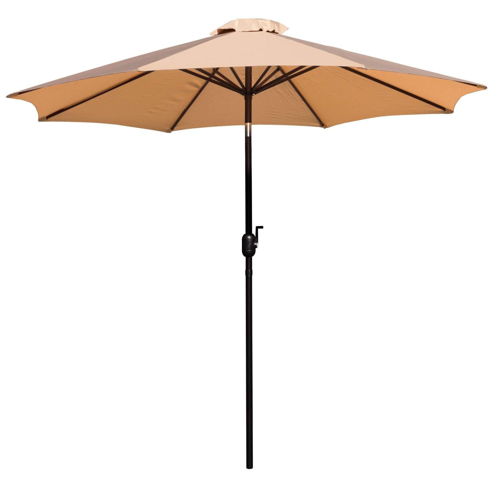 9' Outdoor Patio Umbrella-Crank & Tilt Function - 1.5" Diameter Steel Pole