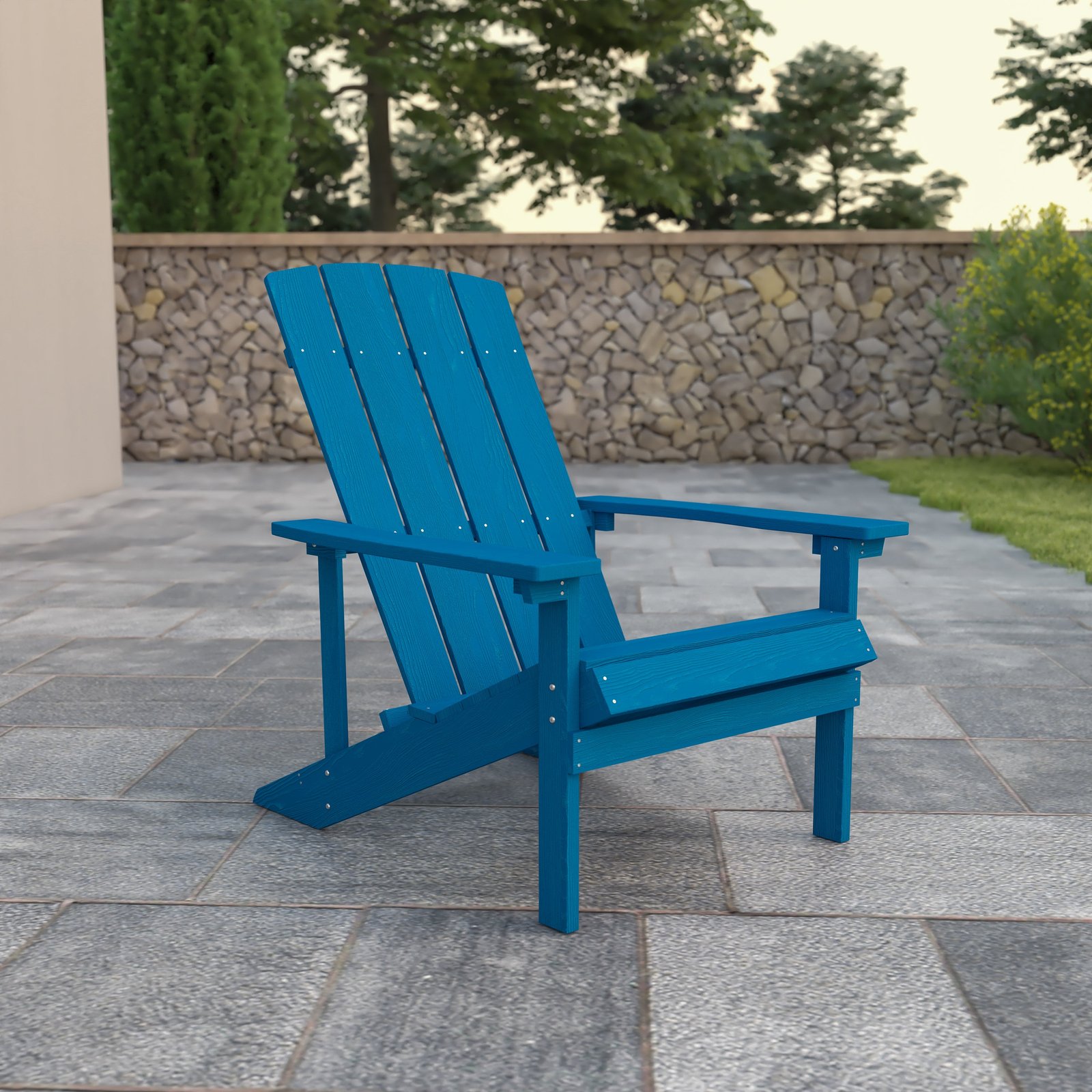All-Weather Poly Resin Wood Adirondack Chair
