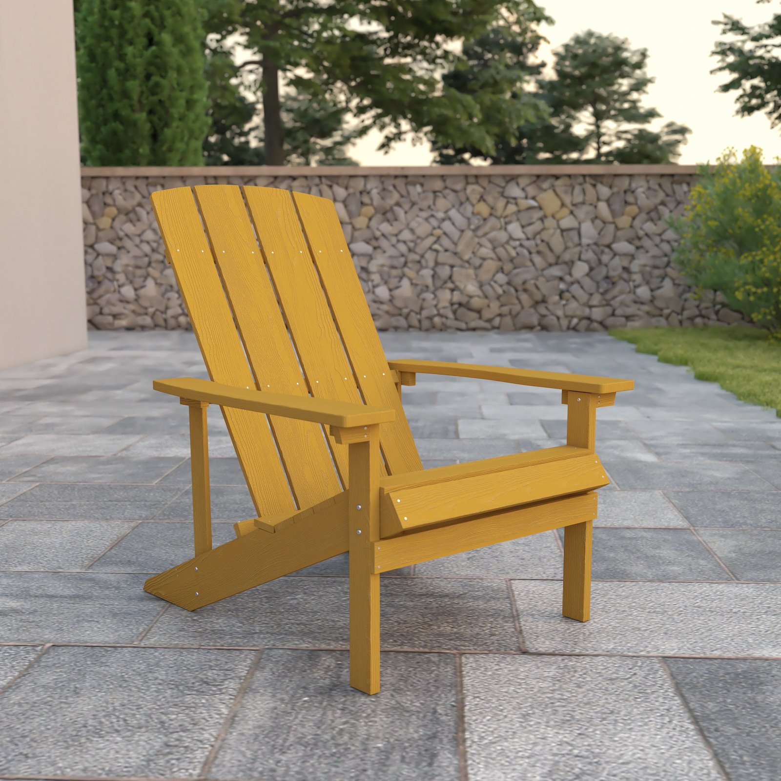 All-Weather Poly Resin Wood Adirondack Chair