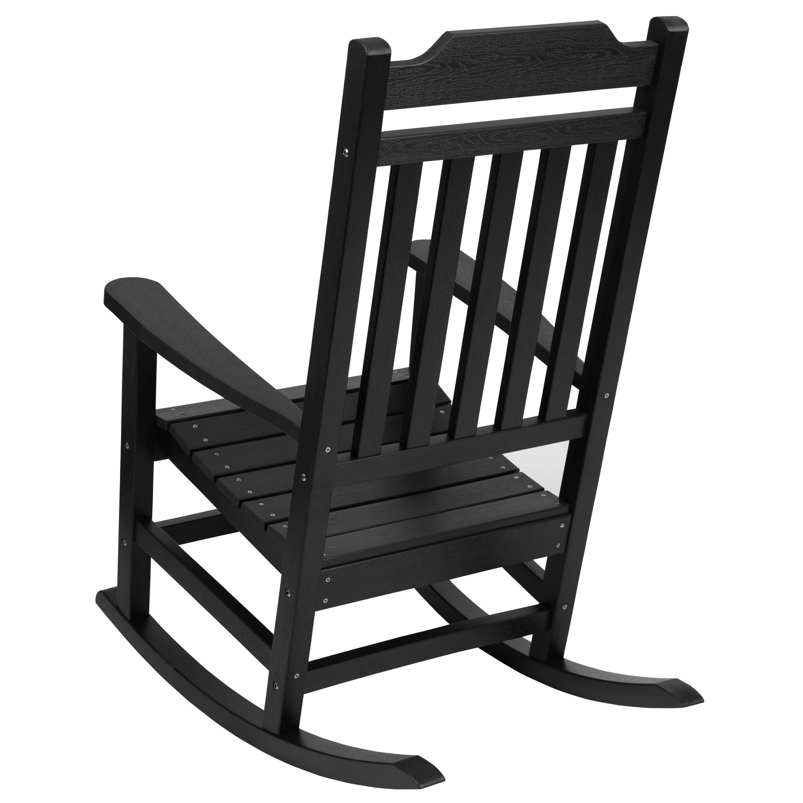 All-Weather Poly Resin Wood Rocking Chair - Patio and Backyard Furniture