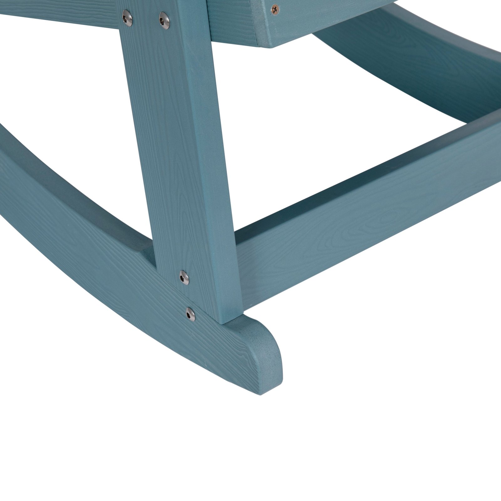 Set of 2 Marcy Classic All-Weather Poly Resin Rocking Adirondack Chairs with Stainless Steel Hardware for Year Round Use