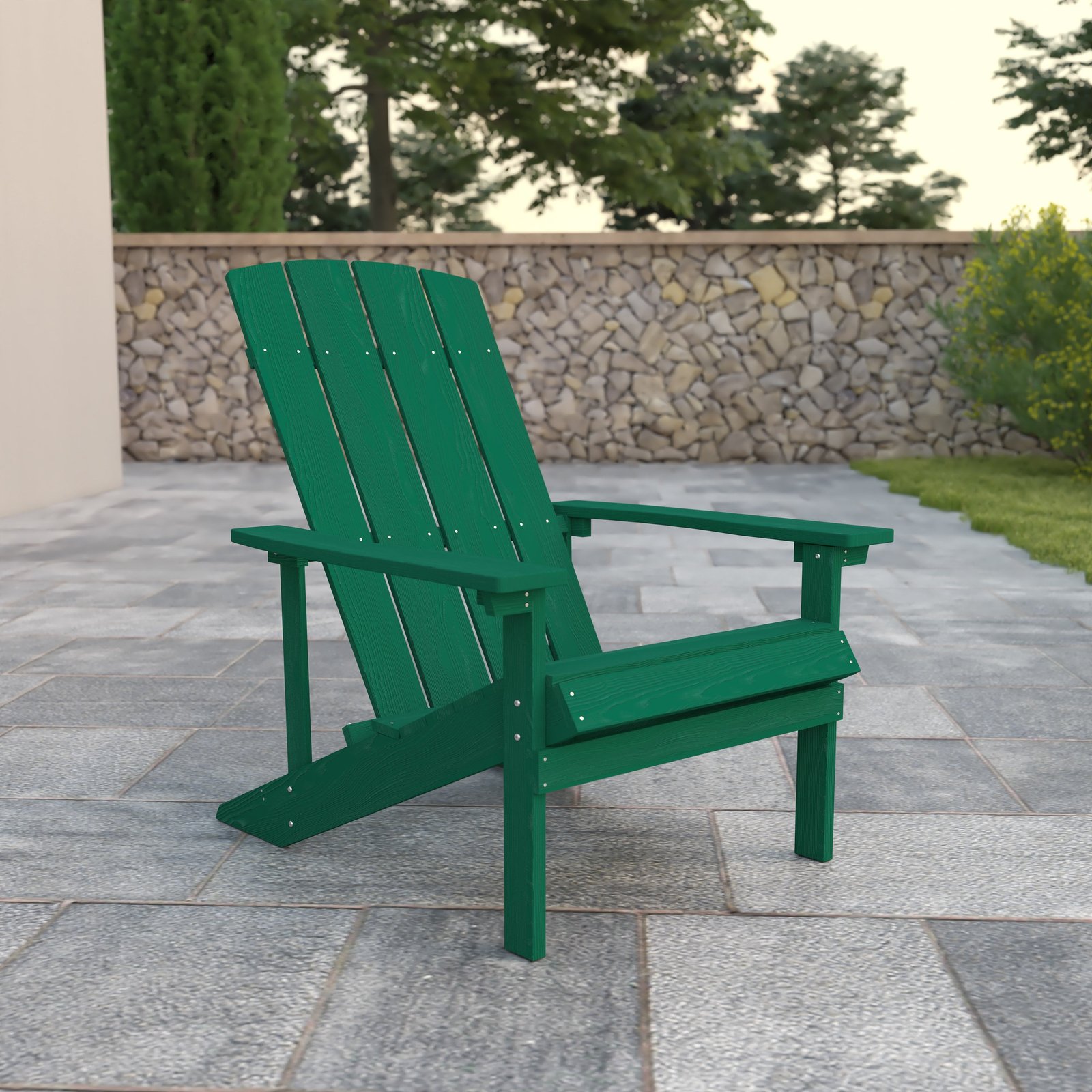 All-Weather Poly Resin Wood Adirondack Chair