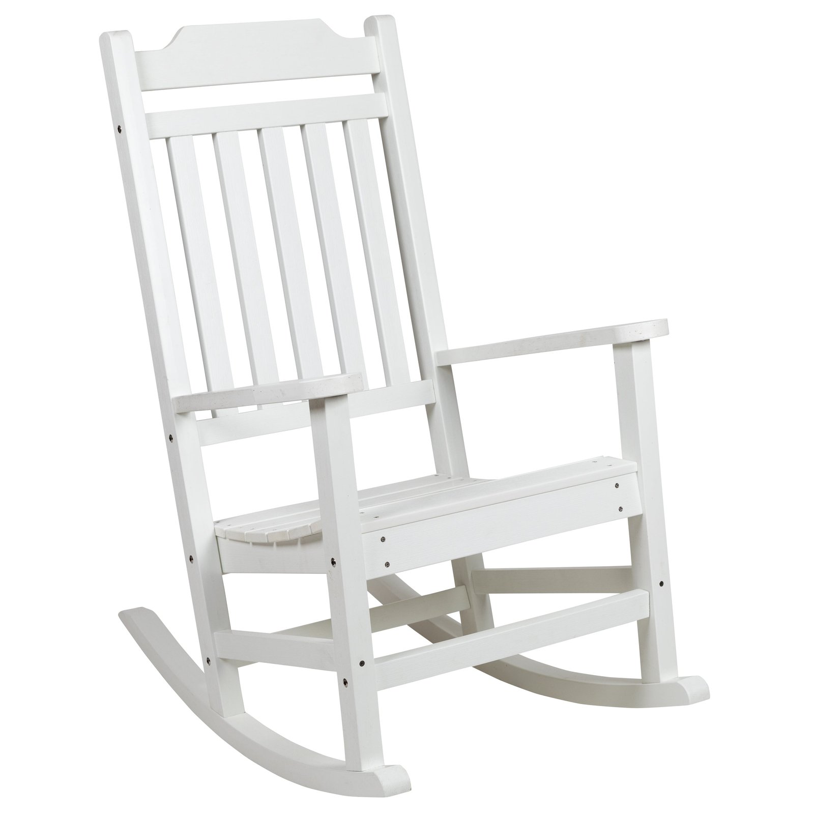 All-Weather Poly Resin Wood Rocking Chair - Patio and Backyard Furniture