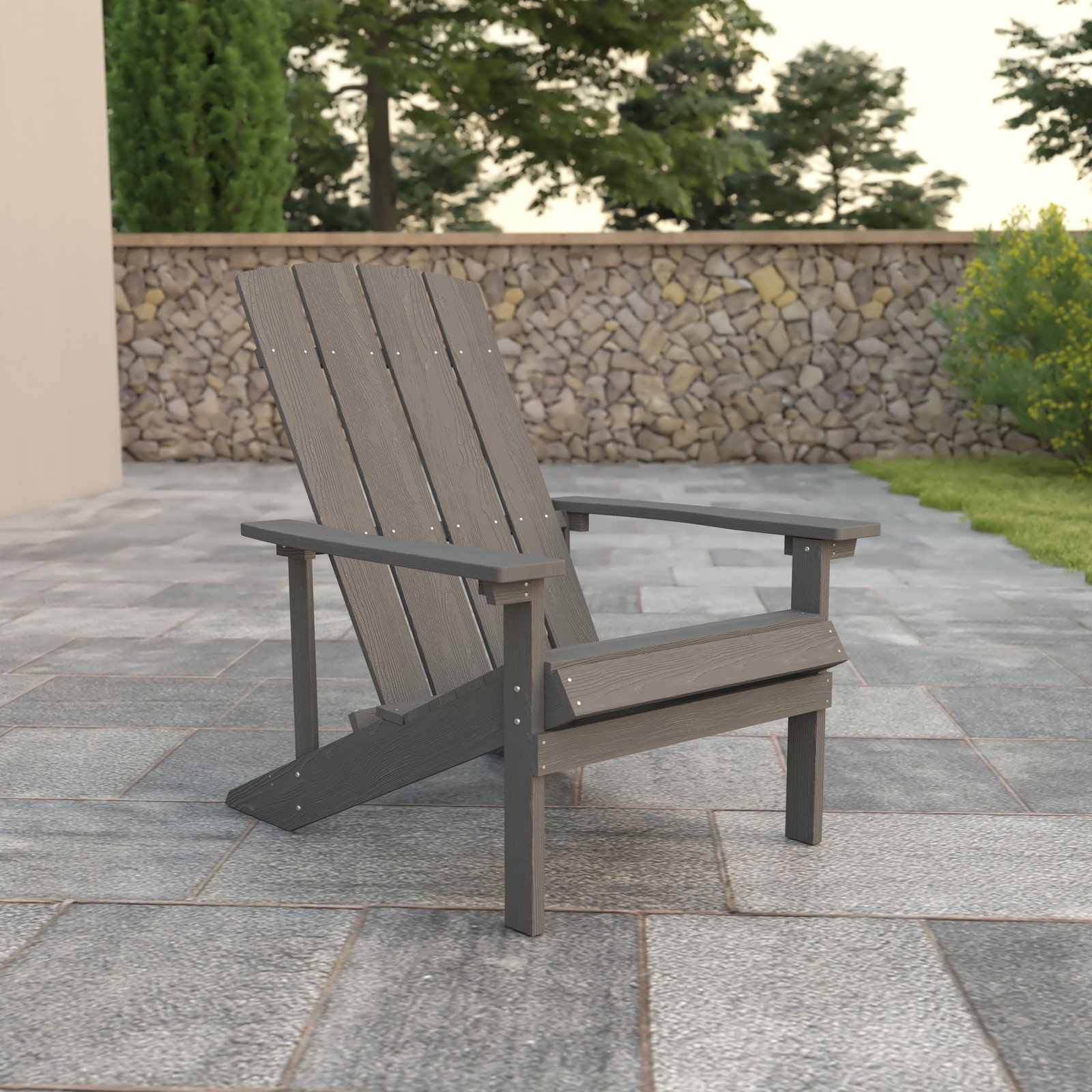 All-Weather Poly Resin Wood Adirondack Chair
