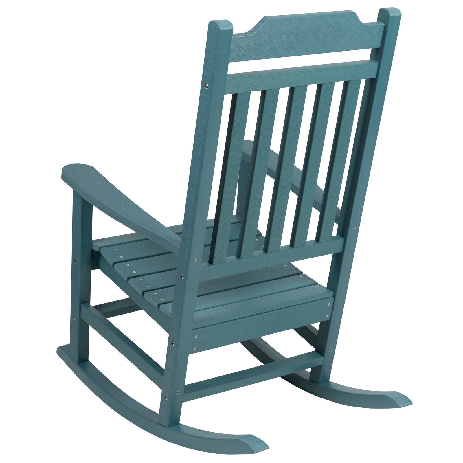 All-Weather Poly Resin Wood Rocking Chair - Patio and Backyard Furniture