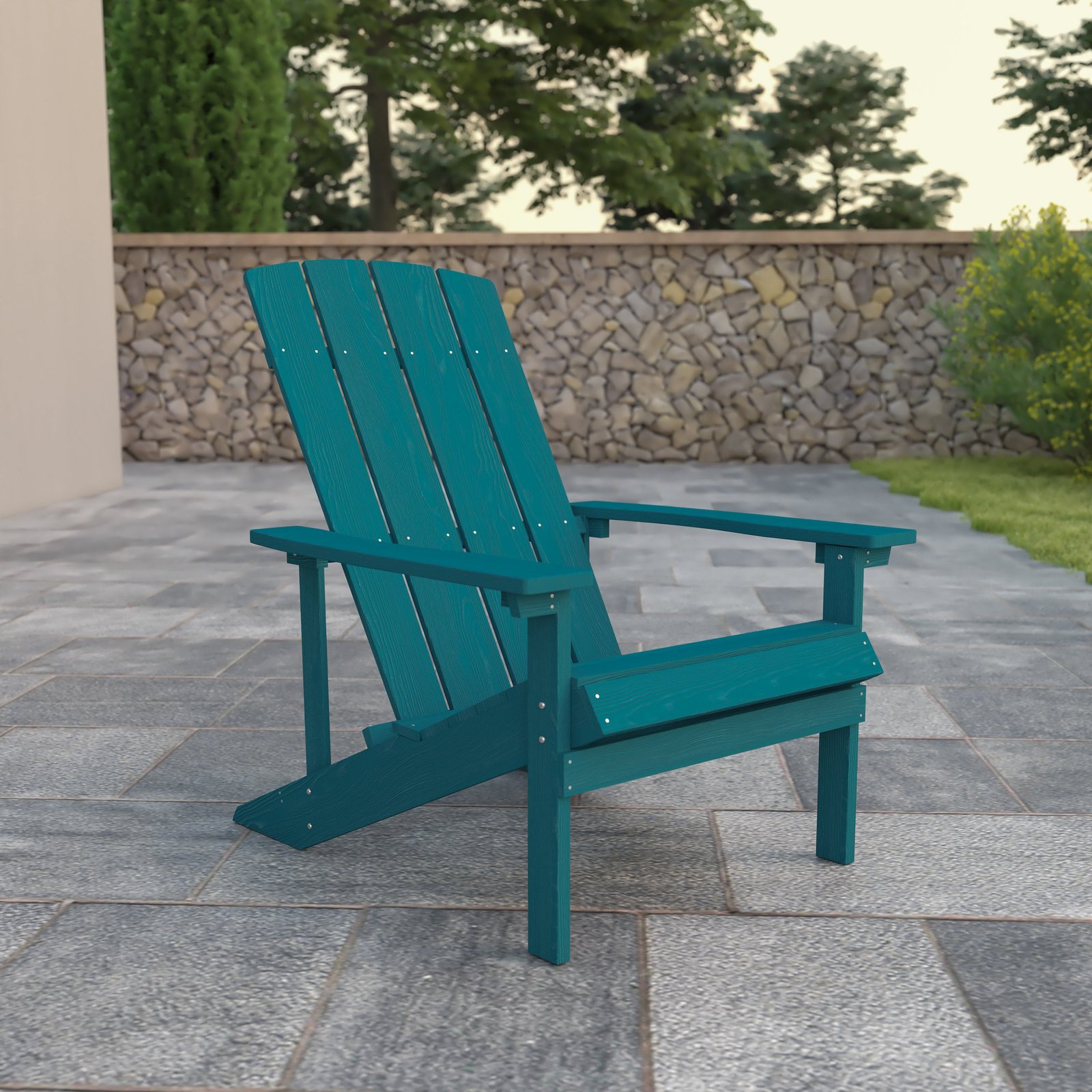 All-Weather Poly Resin Wood Adirondack Chair