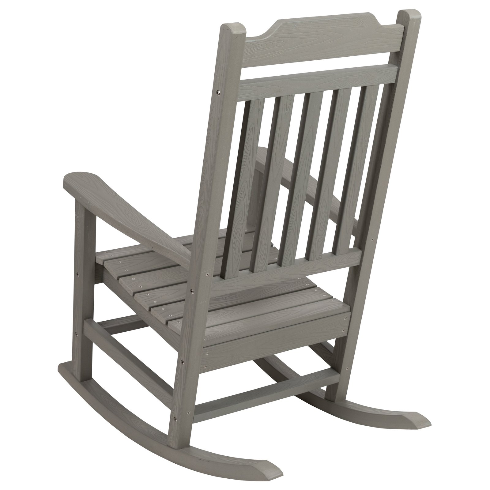 All-Weather Poly Resin Wood Rocking Chair - Patio and Backyard Furniture