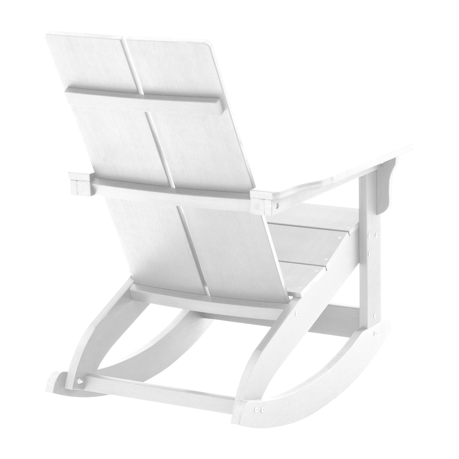 Modern All-Weather Poly Resin Adirondack Rocking Chair for Indoor/Outdoor Use