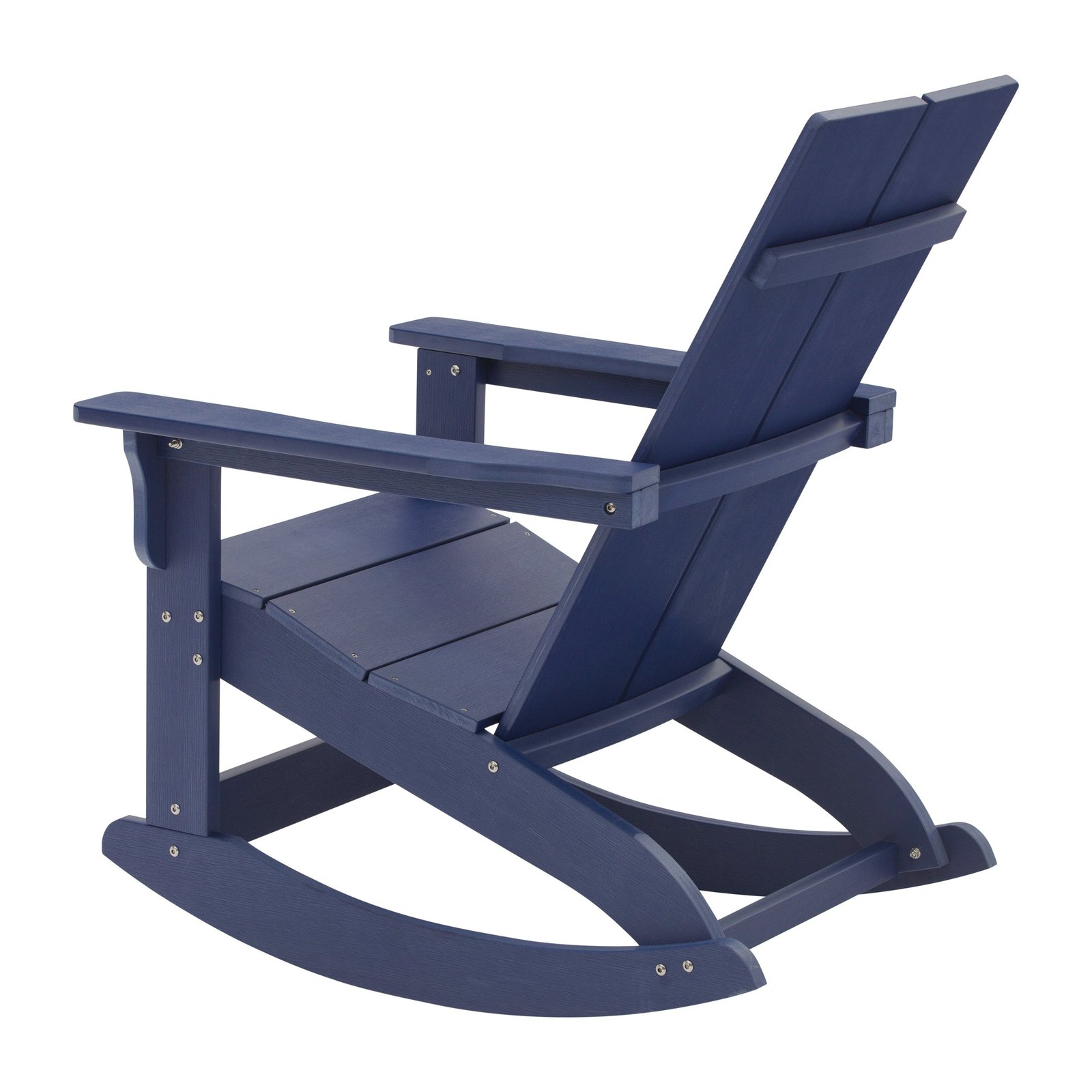 Modern All-Weather Poly Resin Adirondack Rocking Chair for Indoor/Outdoor Use