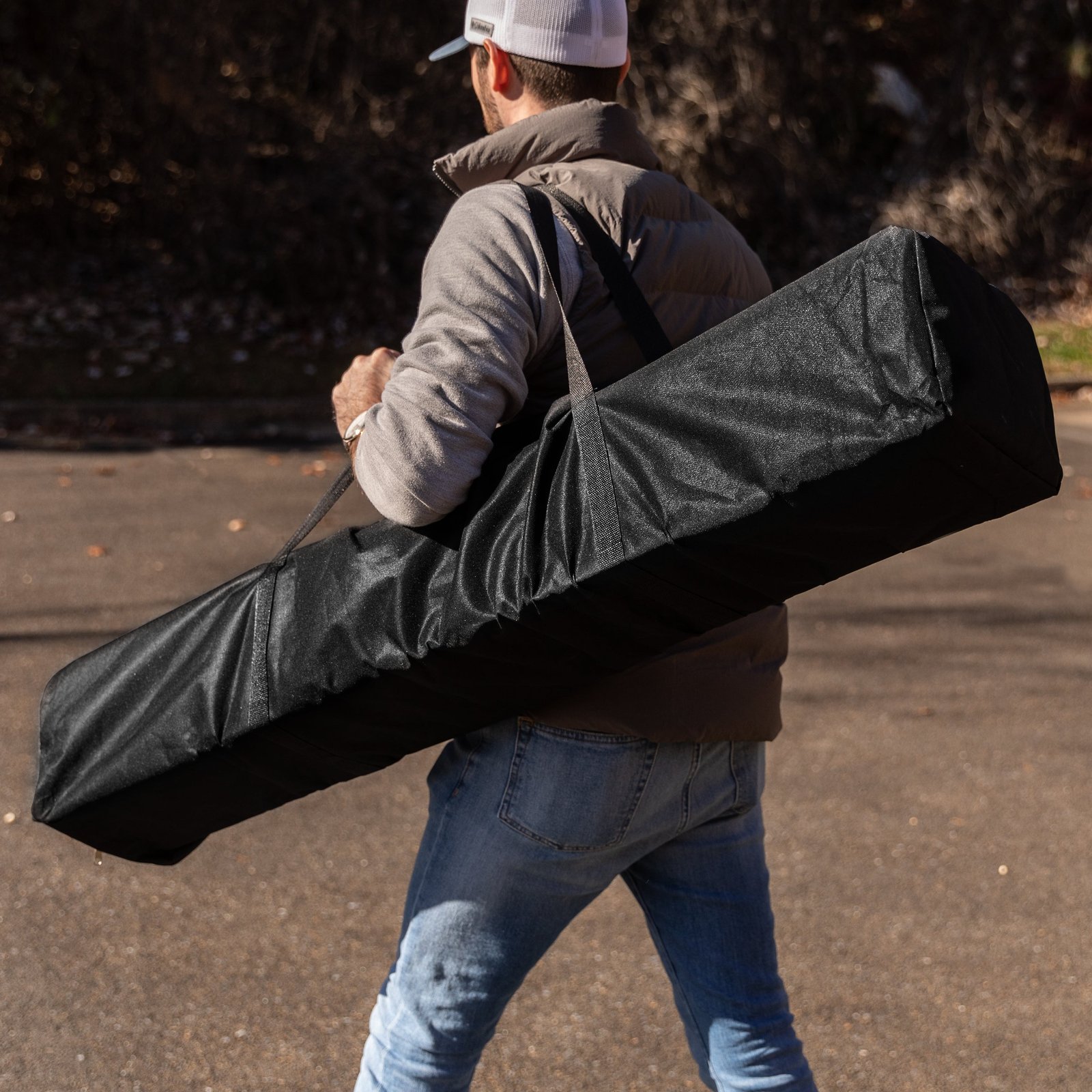 8'x8' Weather Resistant Easy Pop Up Slanted Leg Canopy Tent with Carry Bag