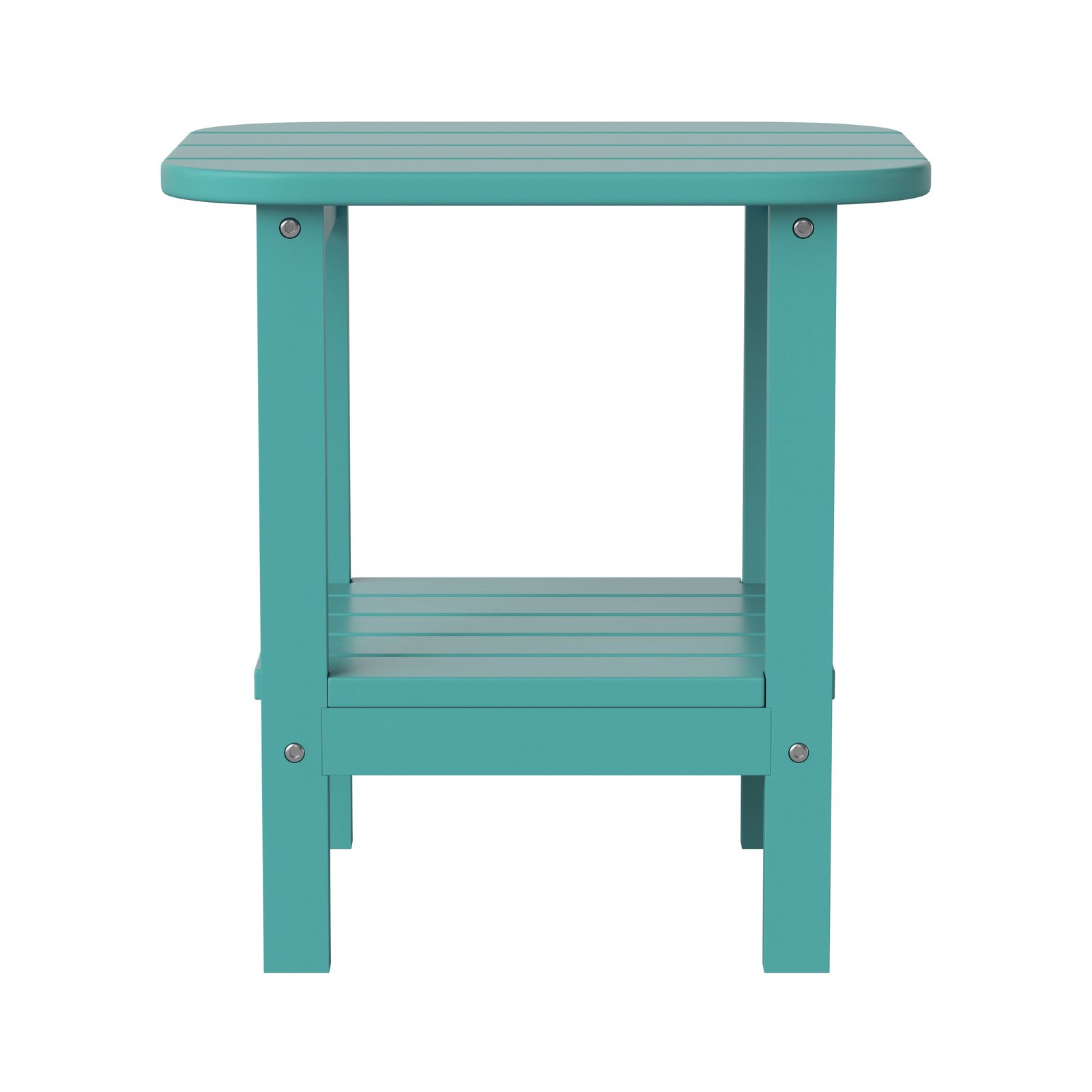 Two Tier Polyresin Adirondack Side Table - All-Weather for Indoor/Outdoor Use