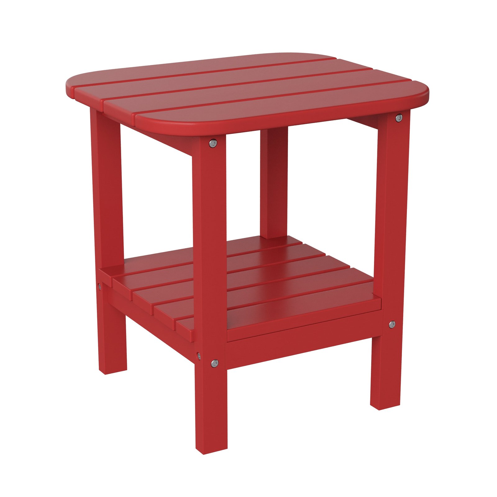 Two Tier Polyresin Adirondack Side Table - All-Weather for Indoor/Outdoor Use