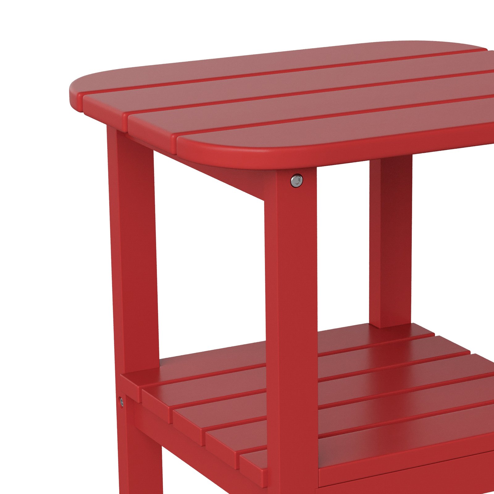 Two Tier Polyresin Adirondack Side Table - All-Weather for Indoor/Outdoor Use
