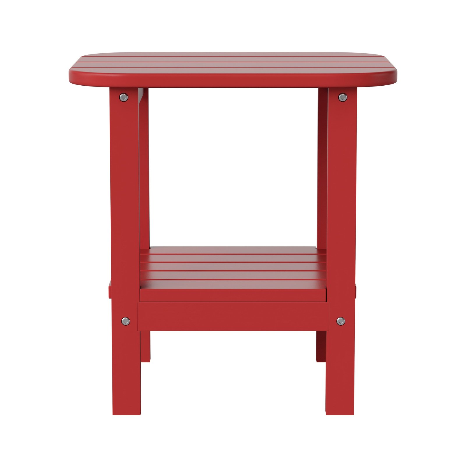 Two Tier Polyresin Adirondack Side Table - All-Weather for Indoor/Outdoor Use