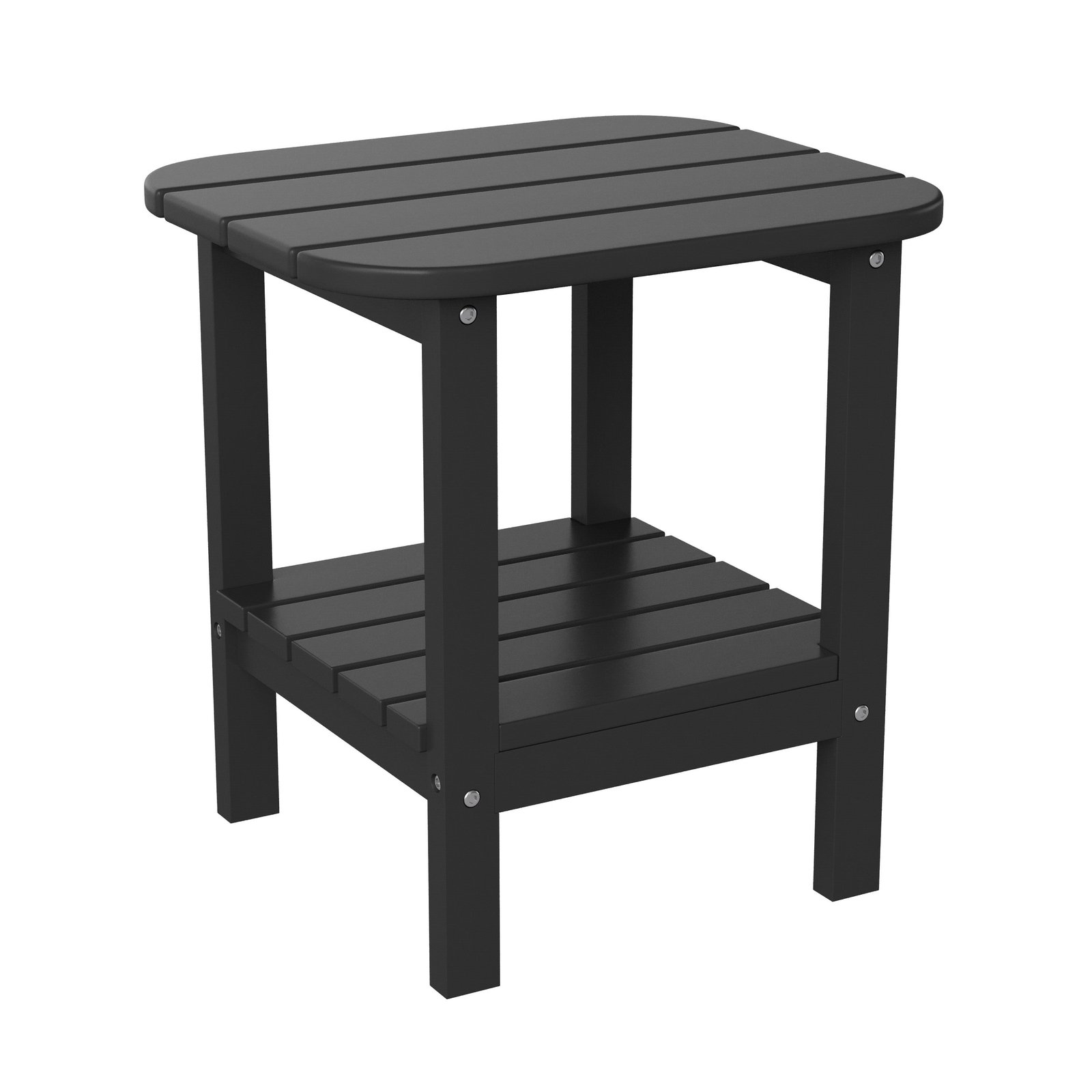 Two Tier Polyresin Adirondack Side Table - All-Weather for Indoor/Outdoor Use