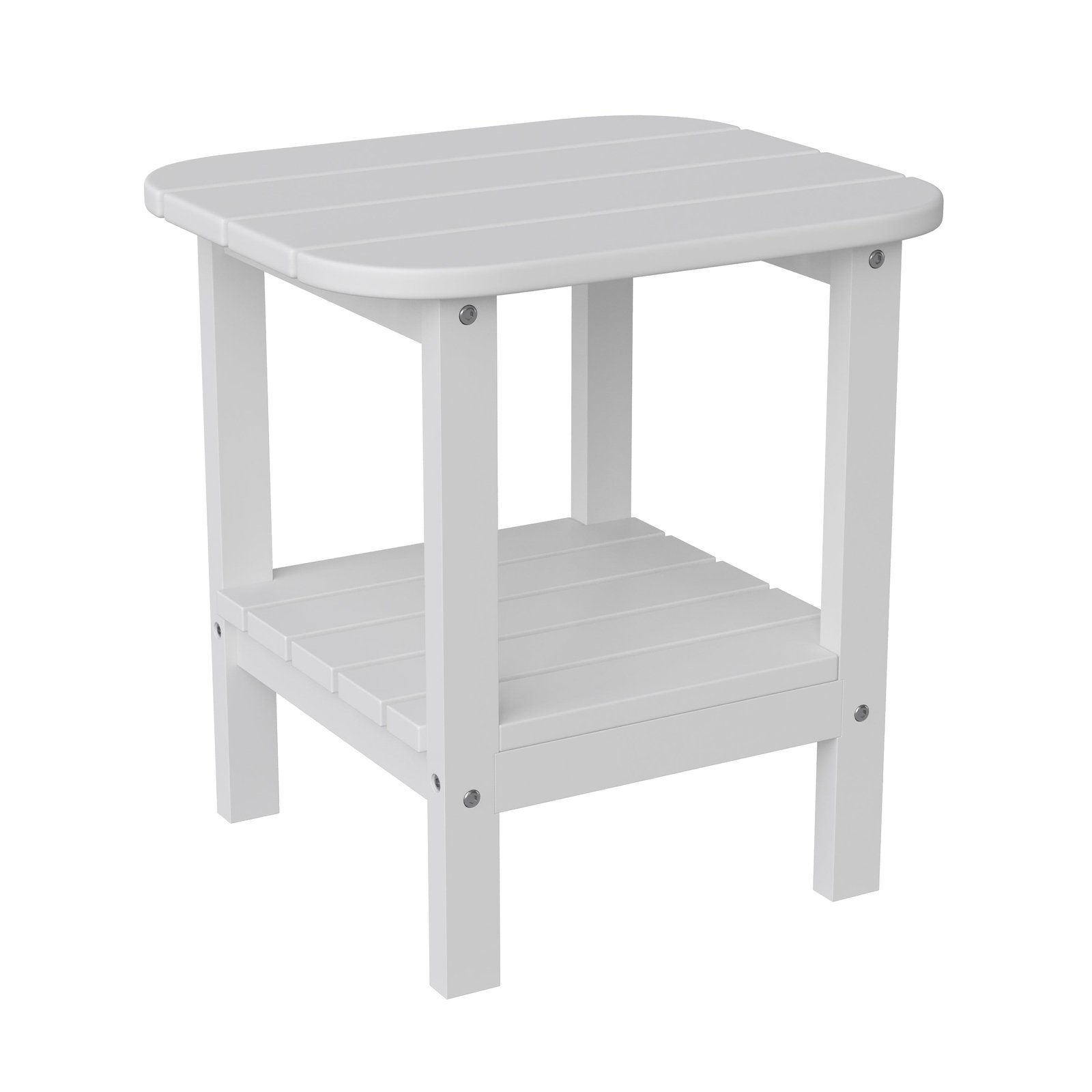 Two Tier Polyresin Adirondack Side Table - All-Weather for Indoor/Outdoor Use