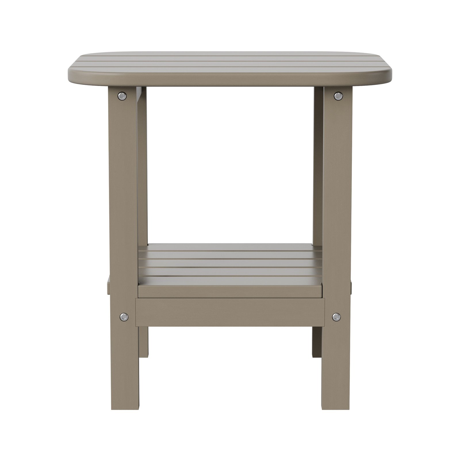 Two Tier Polyresin Adirondack Side Table - All-Weather for Indoor/Outdoor Use