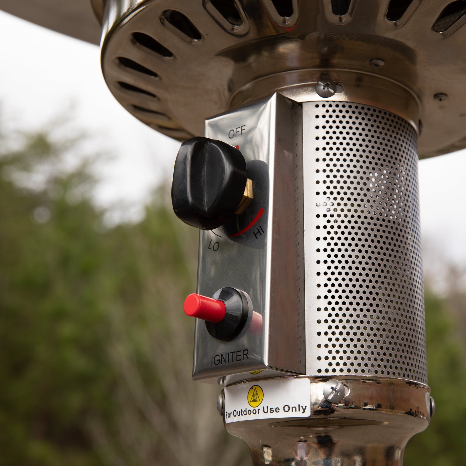 Outdoor Patio Heater - 7.5 Feet Round Steel Patio Heater - 40,000 BTU's